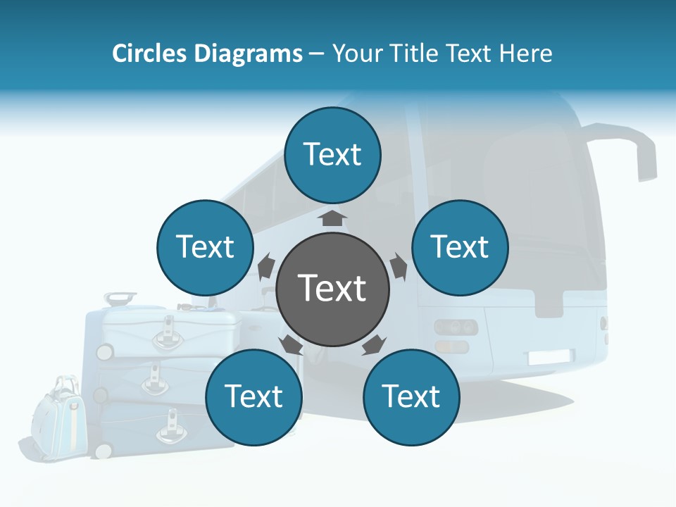 Vehicle Tourism Suitcase PowerPoint Template