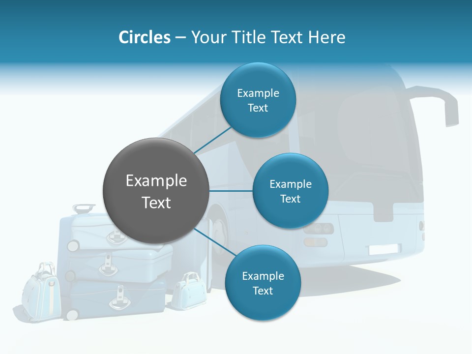 Vehicle Tourism Suitcase PowerPoint Template