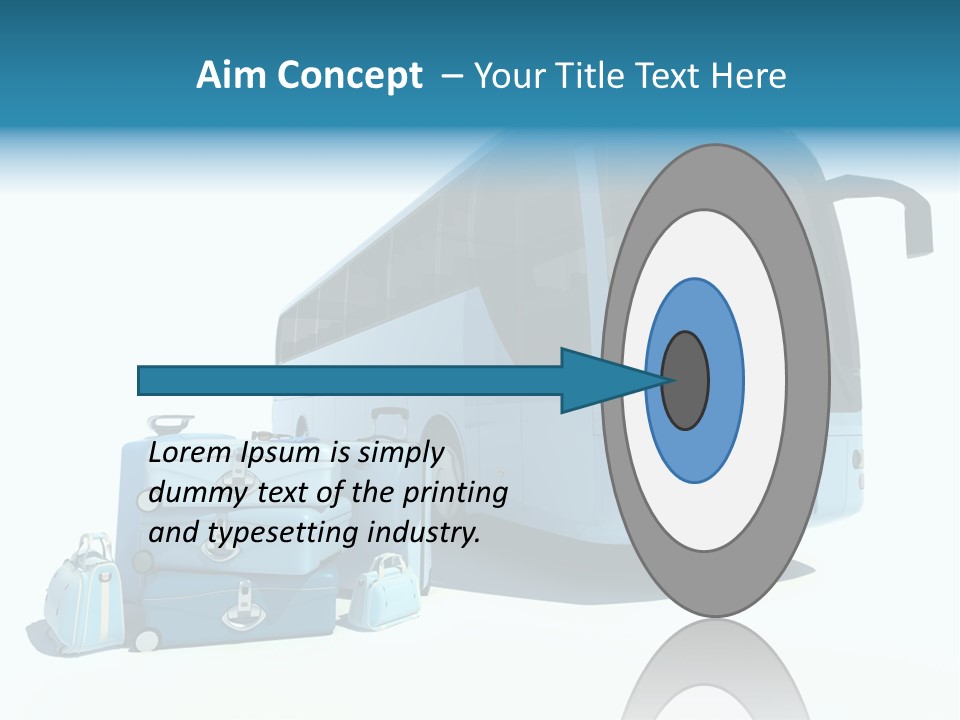 Vehicle Tourism Suitcase PowerPoint Template