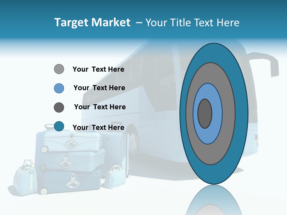 Vehicle Tourism Suitcase PowerPoint Template