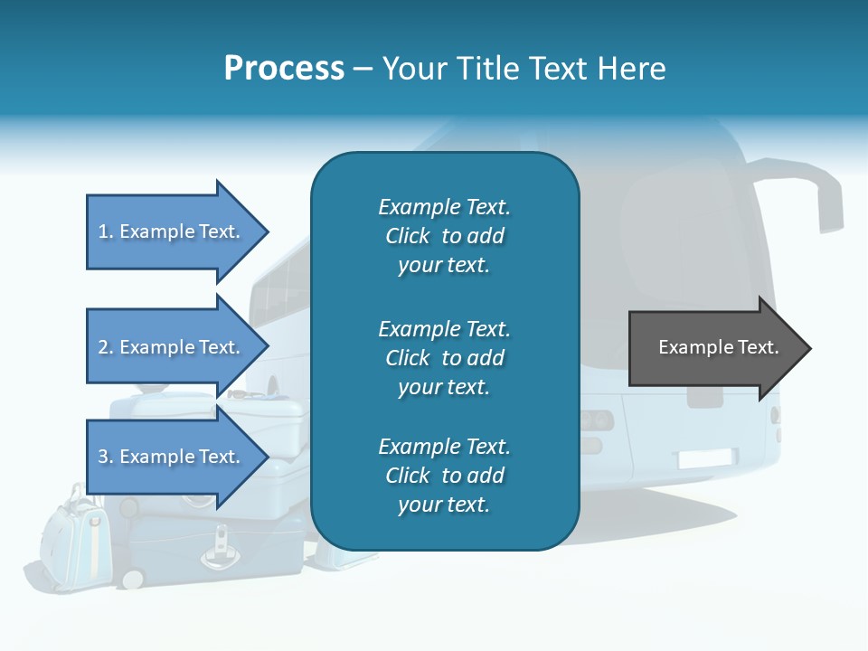 Vehicle Tourism Suitcase PowerPoint Template