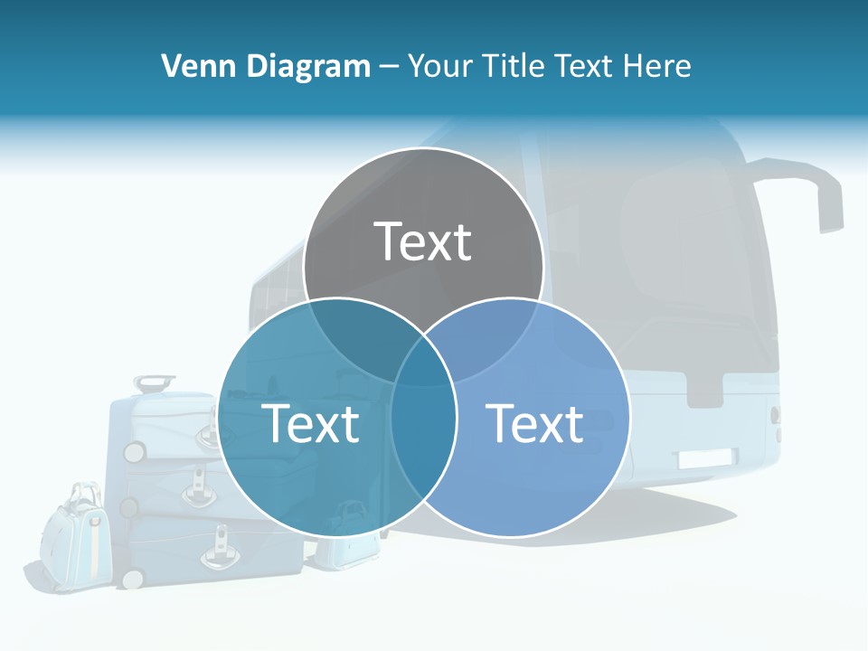 Vehicle Tourism Suitcase PowerPoint Template