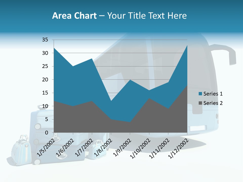 Vehicle Tourism Suitcase PowerPoint Template