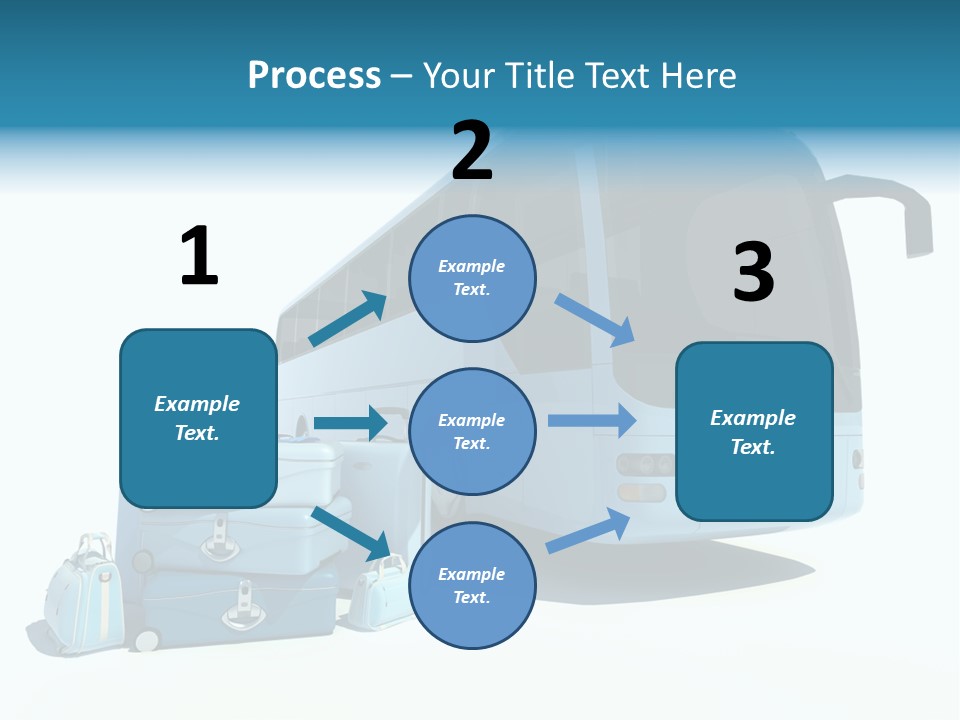 Vehicle Tourism Suitcase PowerPoint Template