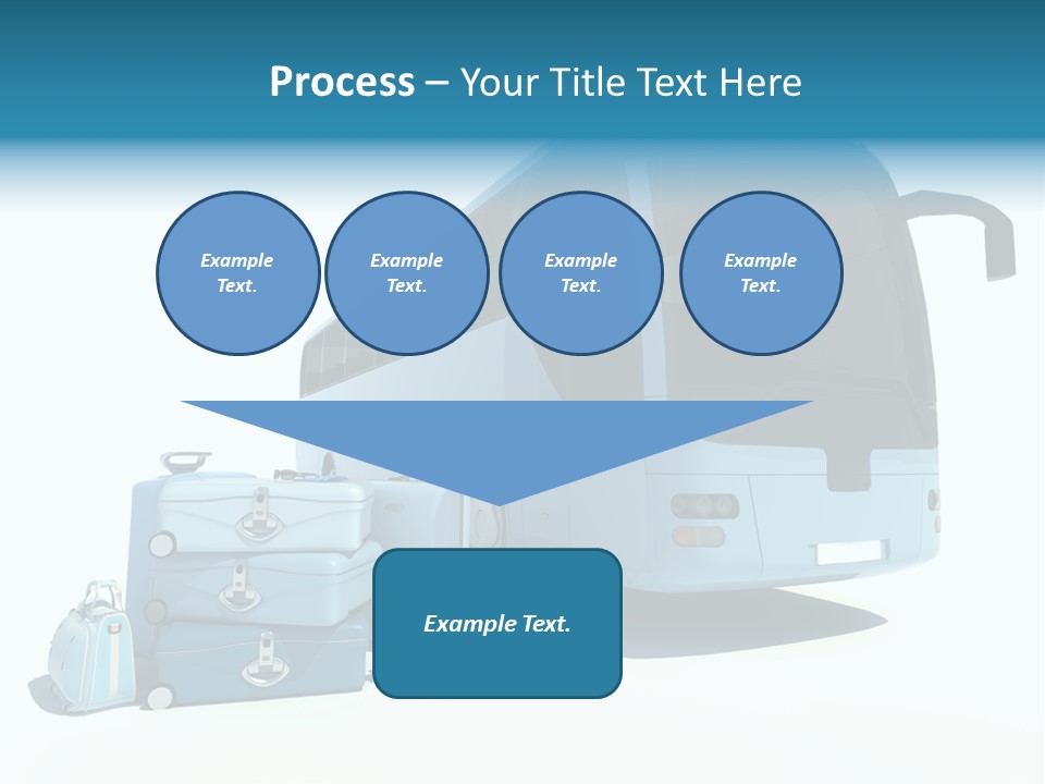 Vehicle Tourism Suitcase PowerPoint Template