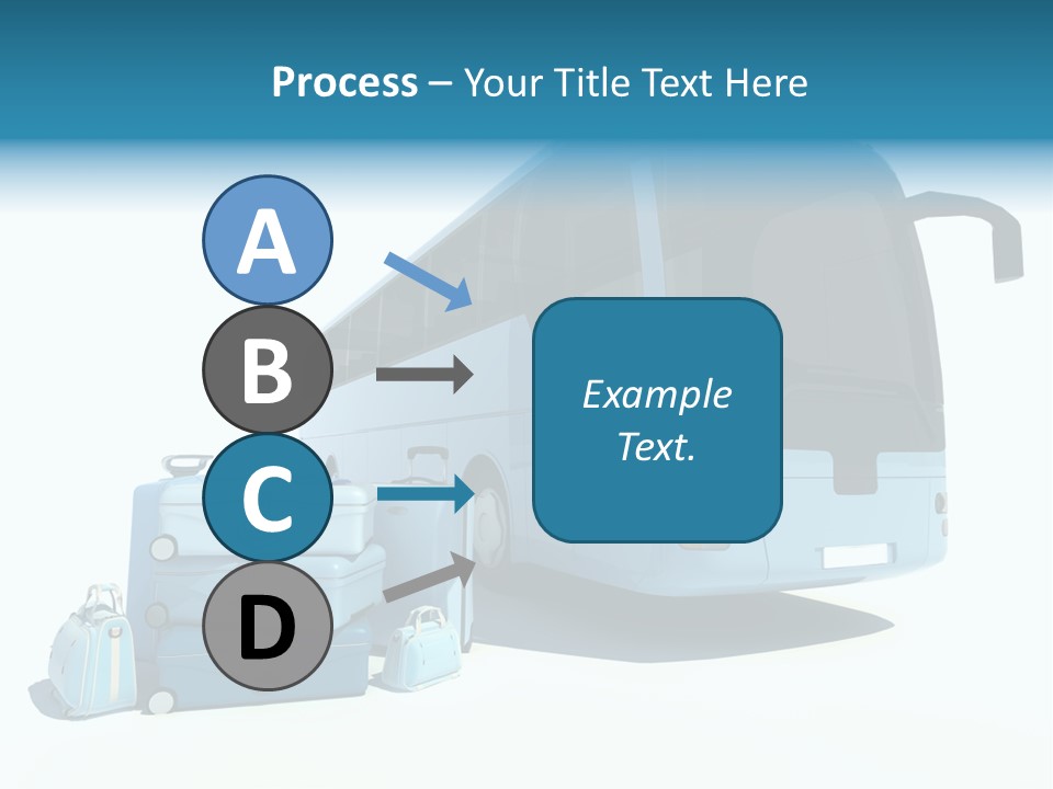 Vehicle Tourism Suitcase PowerPoint Template