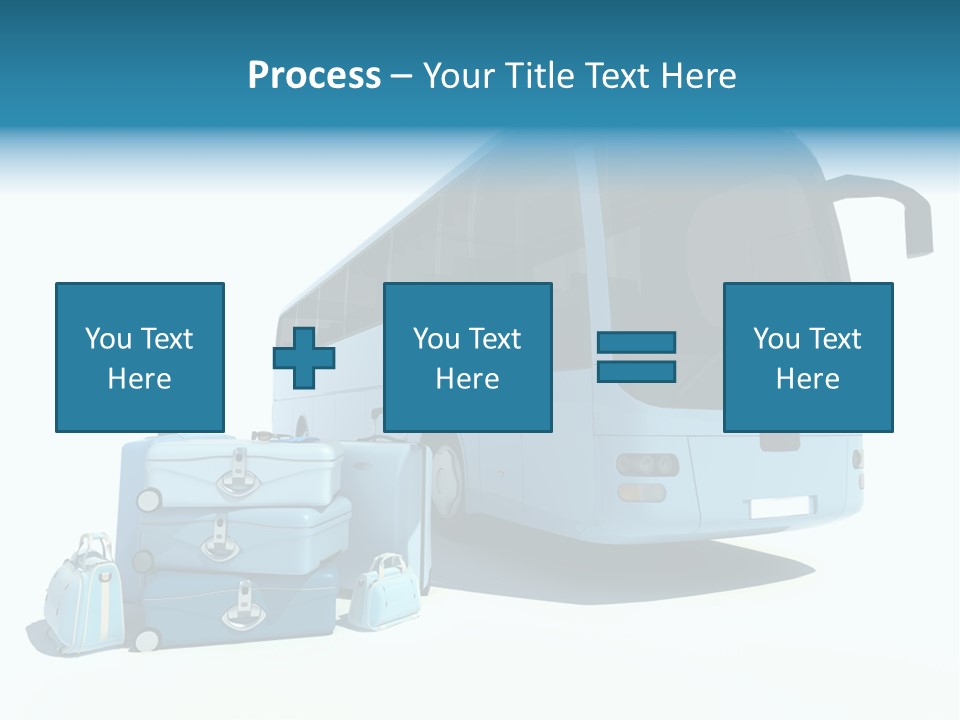 Vehicle Tourism Suitcase PowerPoint Template