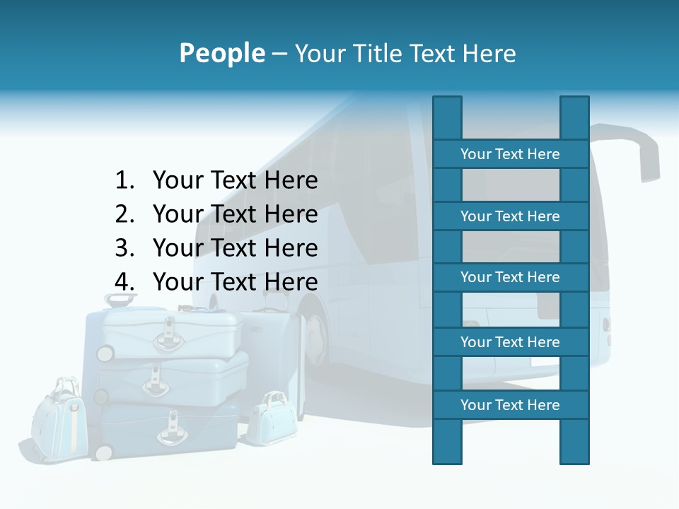 Vehicle Tourism Suitcase PowerPoint Template