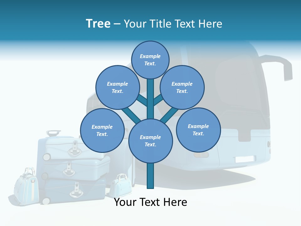 Vehicle Tourism Suitcase PowerPoint Template