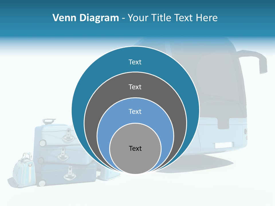 Vehicle Tourism Suitcase PowerPoint Template