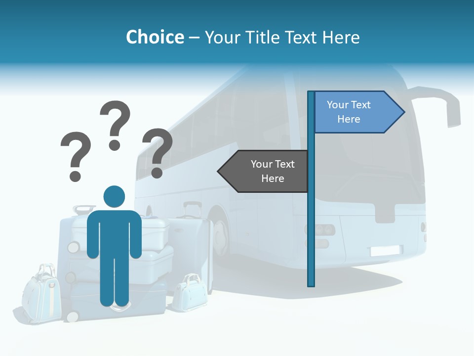 Vehicle Tourism Suitcase PowerPoint Template