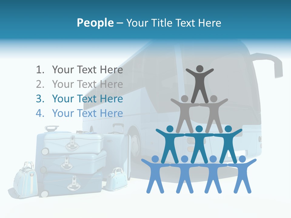 Vehicle Tourism Suitcase PowerPoint Template