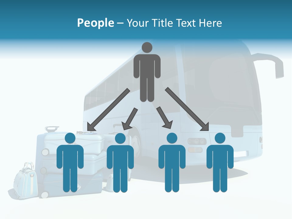 Vehicle Tourism Suitcase PowerPoint Template