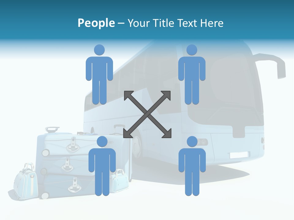 Vehicle Tourism Suitcase PowerPoint Template