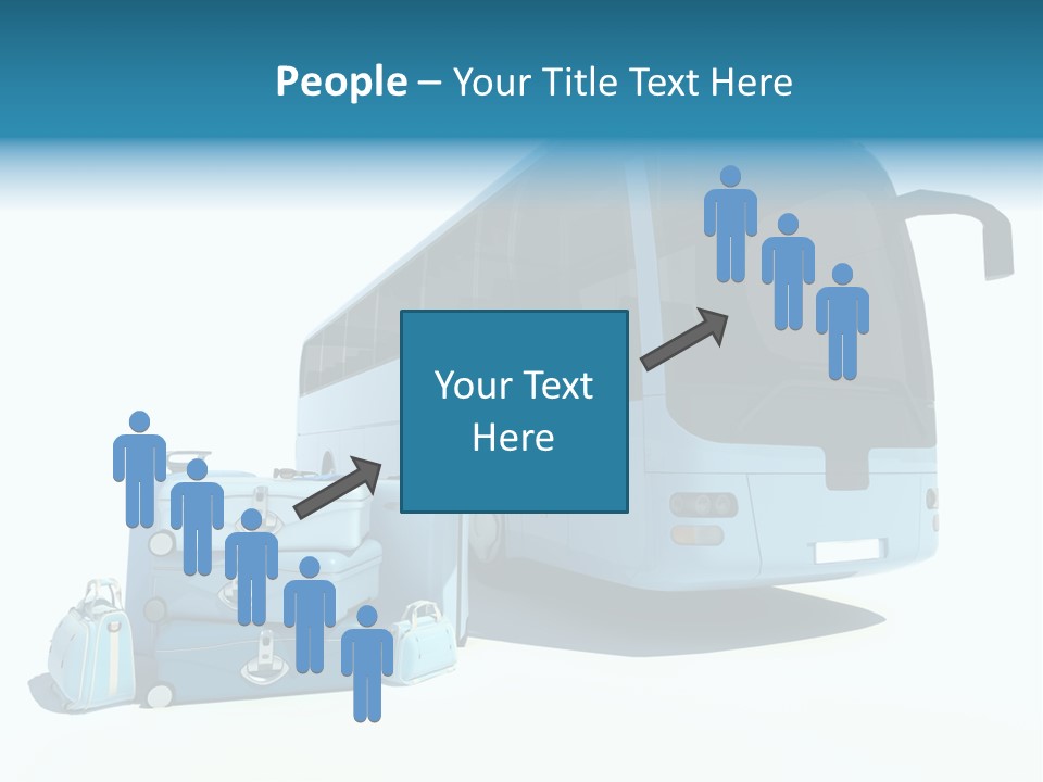 Vehicle Tourism Suitcase PowerPoint Template