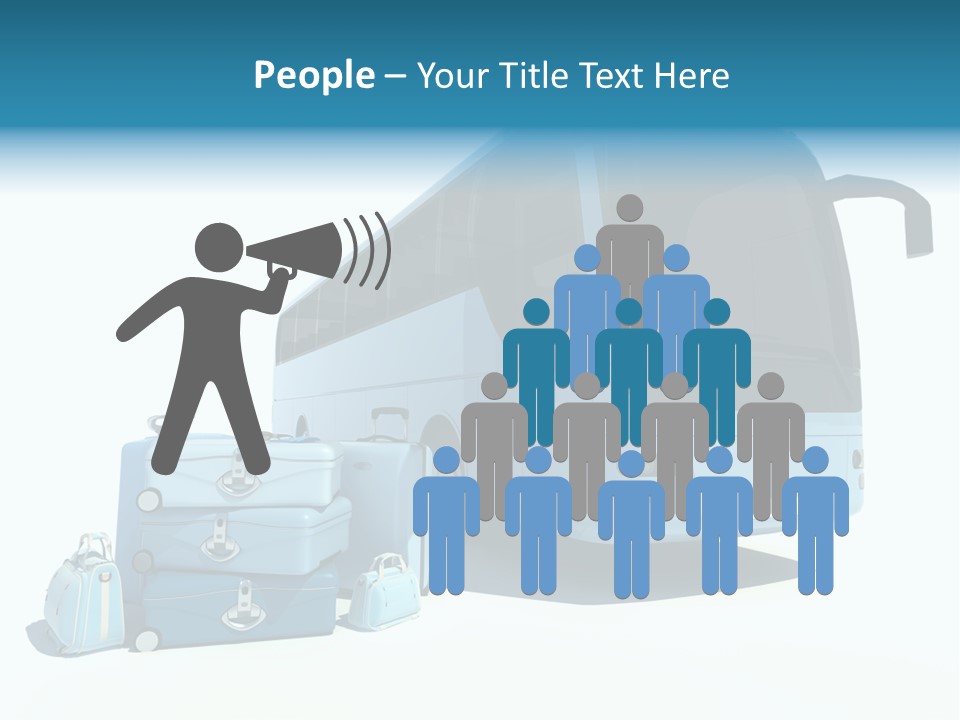 Vehicle Tourism Suitcase PowerPoint Template