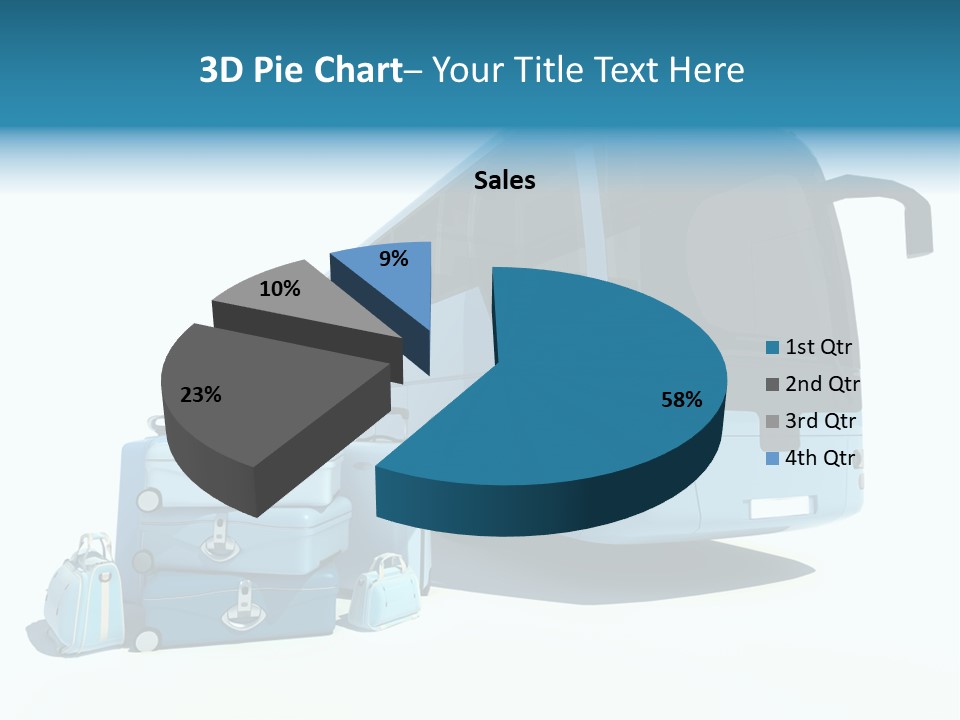 Vehicle Tourism Suitcase PowerPoint Template