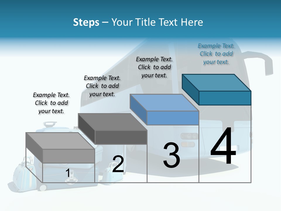 Vehicle Tourism Suitcase PowerPoint Template