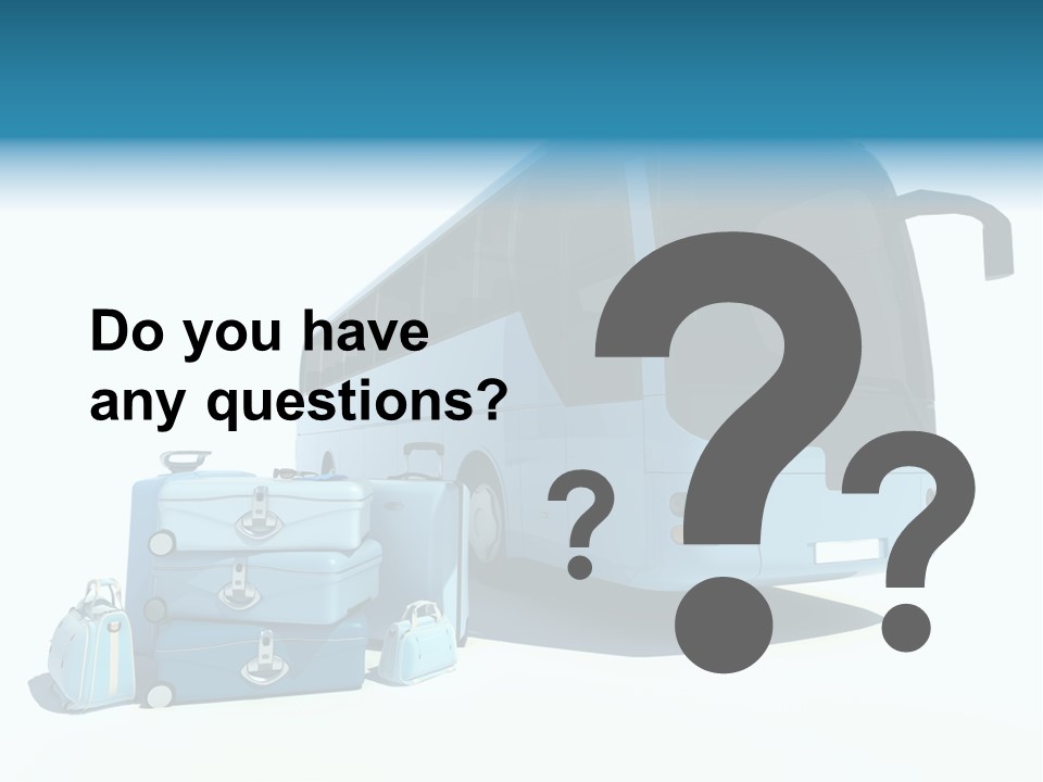 Vehicle Tourism Suitcase PowerPoint Template