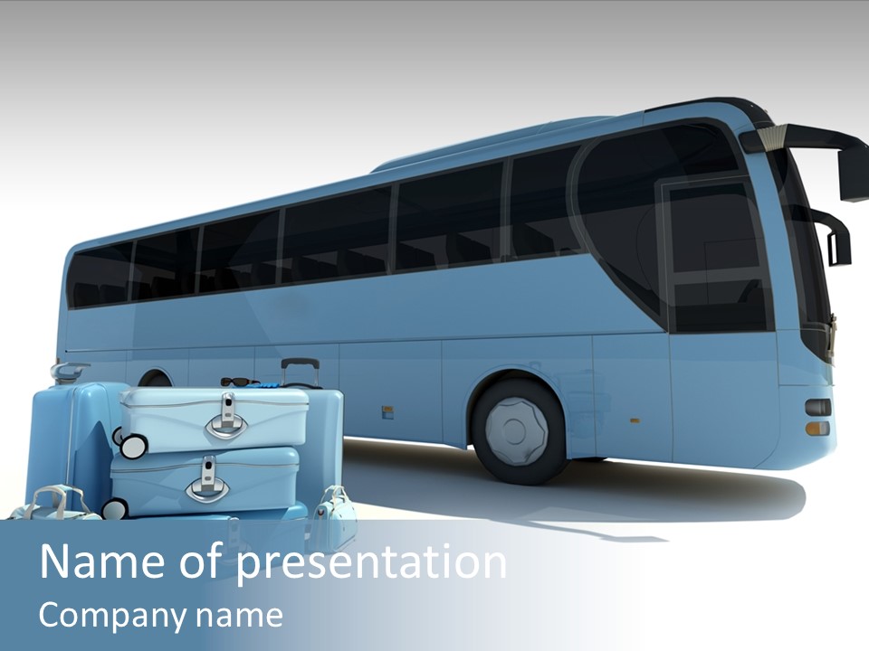 Bus Vehicle Case PowerPoint Template