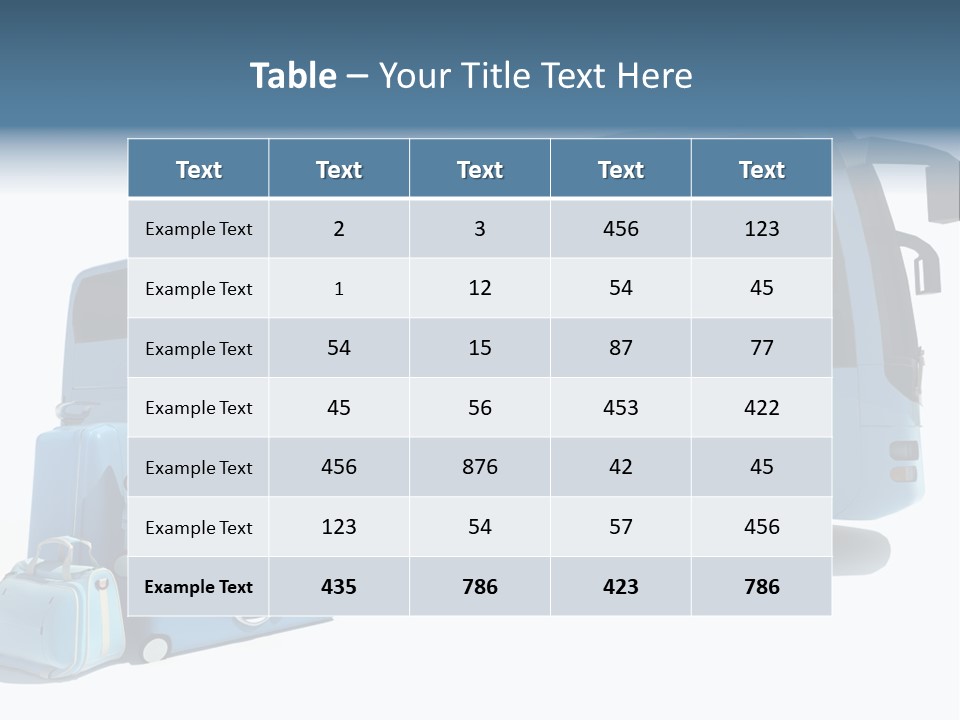 Bus Vehicle Case PowerPoint Template
