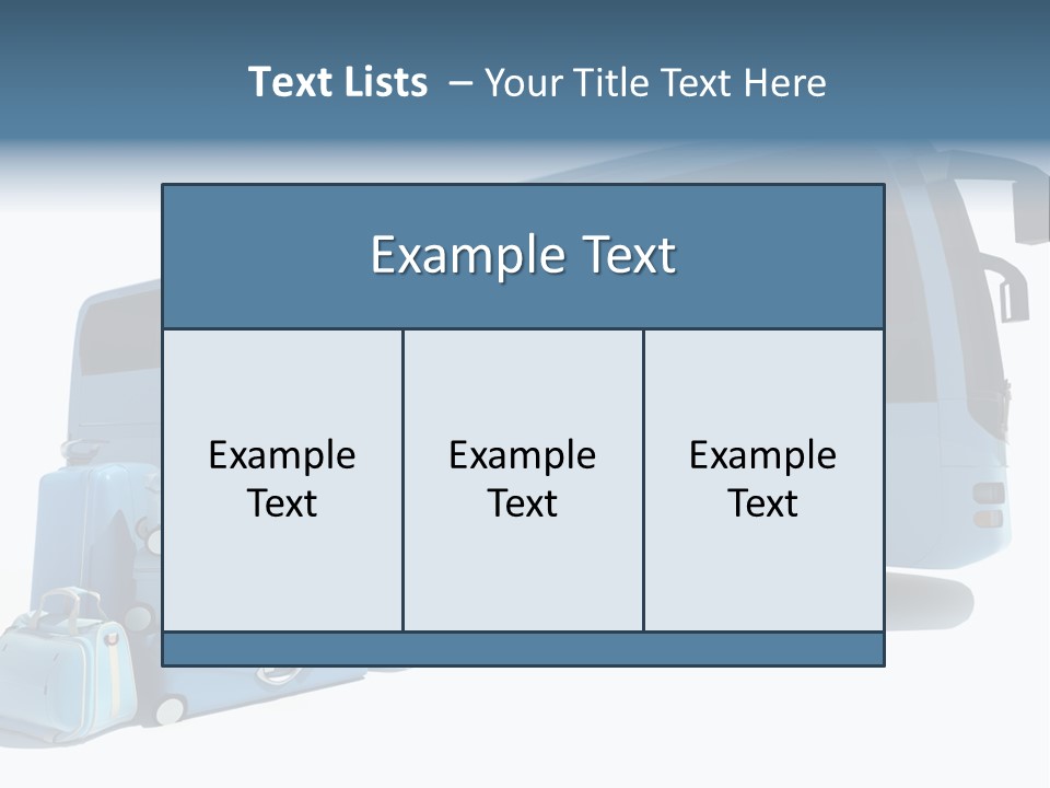 Bus Vehicle Case PowerPoint Template