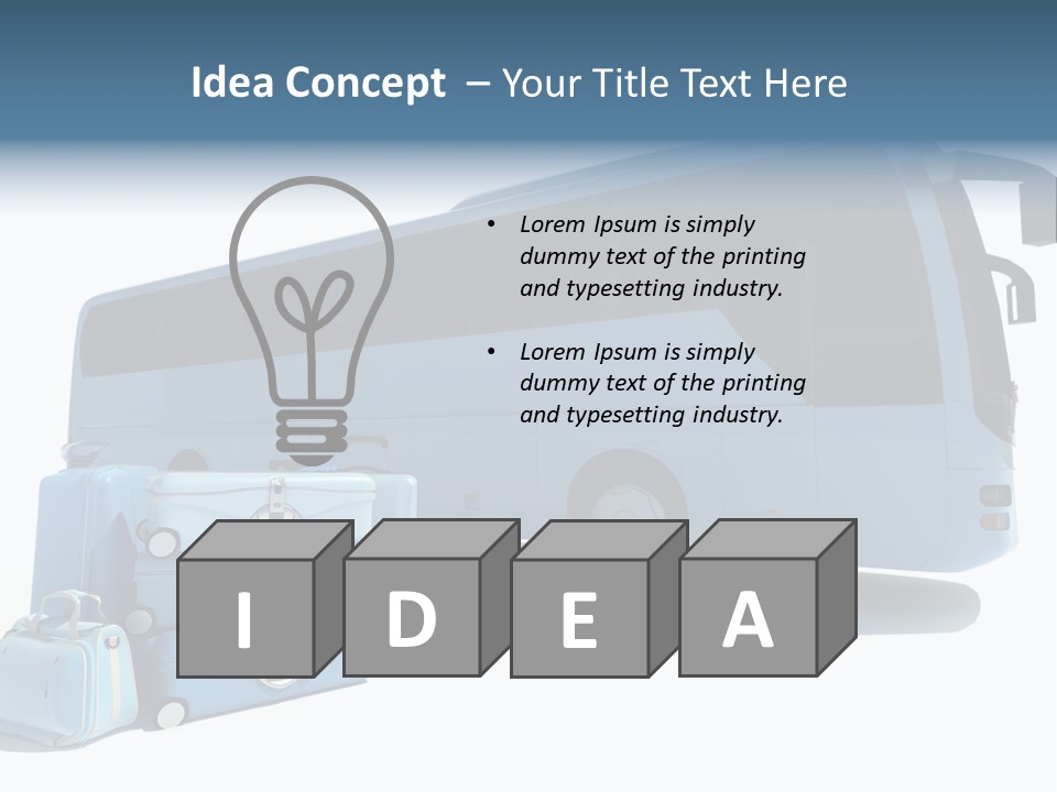 Bus Vehicle Case PowerPoint Template