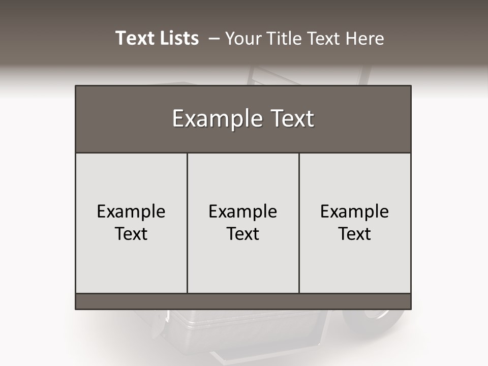 Case Vehicle Transit PowerPoint Template