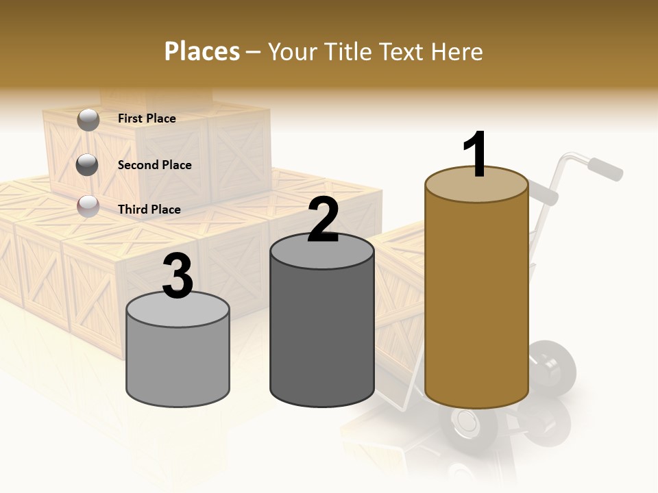 Blue Tour Bus Bus PowerPoint Template