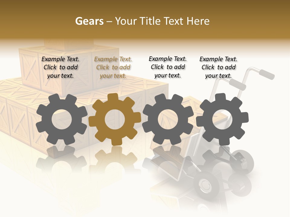 Blue Tour Bus Bus PowerPoint Template