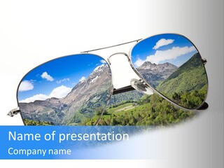 Villeggiatura Paesaggio Oggetto PowerPoint Template