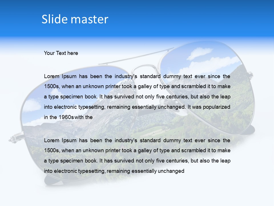 Villeggiatura Paesaggio Oggetto PowerPoint Template