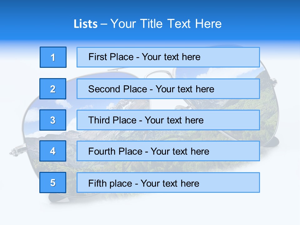 Villeggiatura Paesaggio Oggetto PowerPoint Template