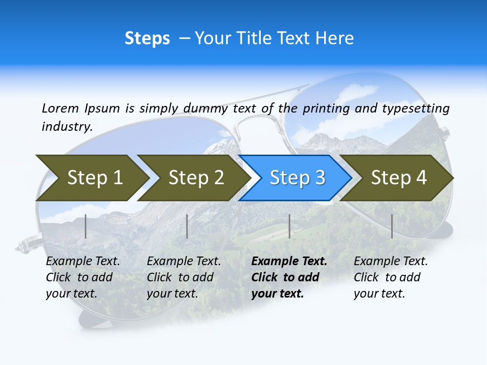Villeggiatura Paesaggio Oggetto PowerPoint Template