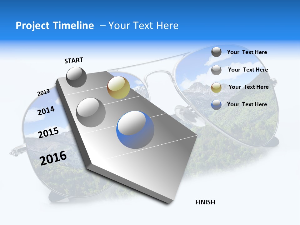 Villeggiatura Paesaggio Oggetto PowerPoint Template