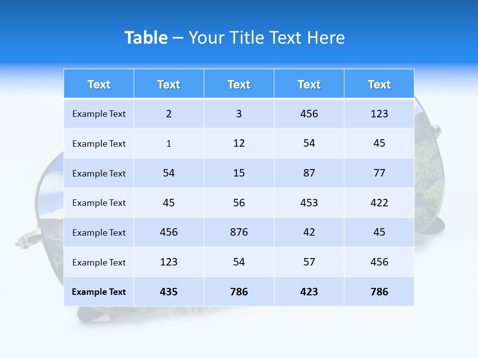 Villeggiatura Paesaggio Oggetto PowerPoint Template