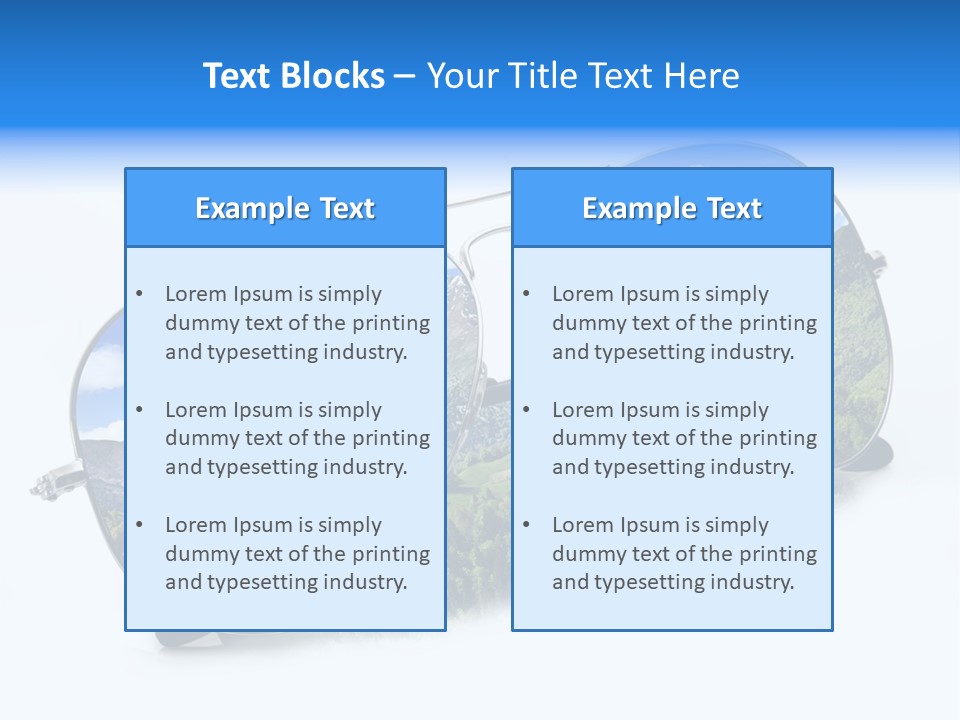 Villeggiatura Paesaggio Oggetto PowerPoint Template