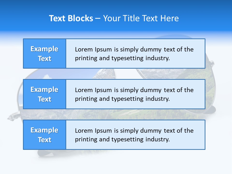 Villeggiatura Paesaggio Oggetto PowerPoint Template