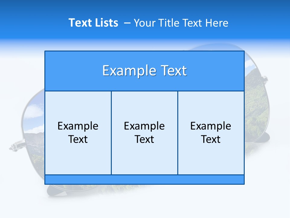 Villeggiatura Paesaggio Oggetto PowerPoint Template