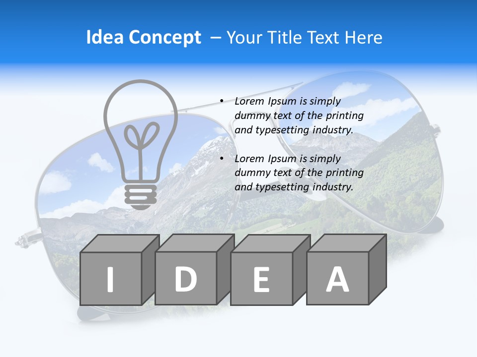 Villeggiatura Paesaggio Oggetto PowerPoint Template