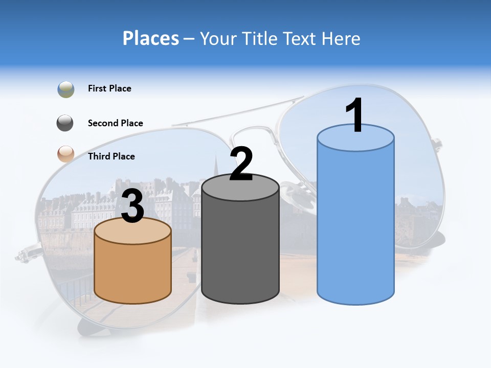 Paesaggio Cittadina Vacanza PowerPoint Template