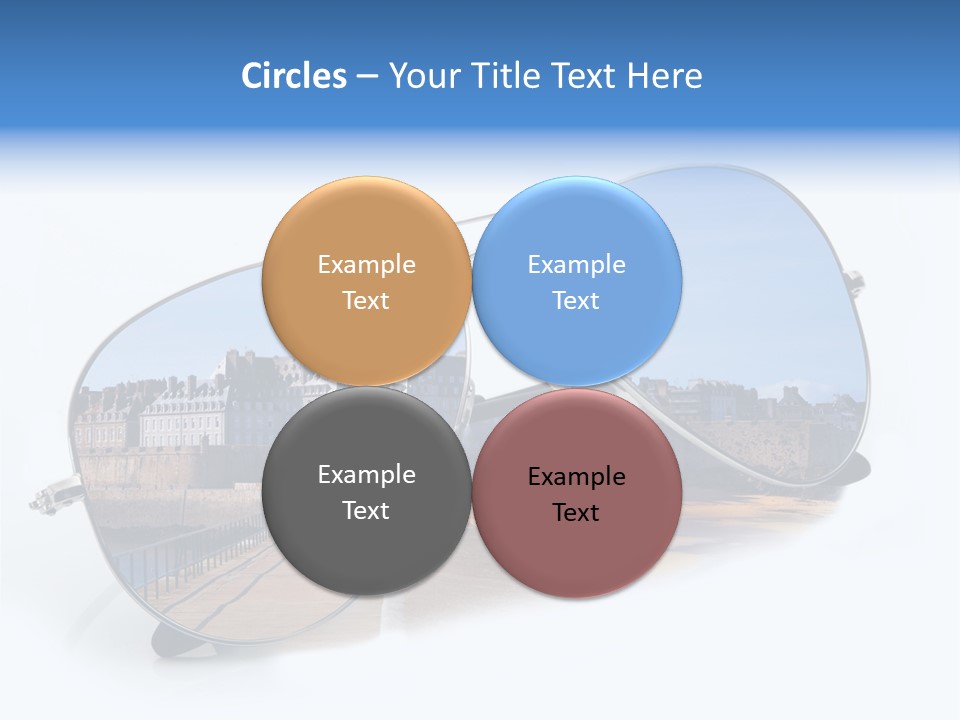 Paesaggio Cittadina Vacanza PowerPoint Template