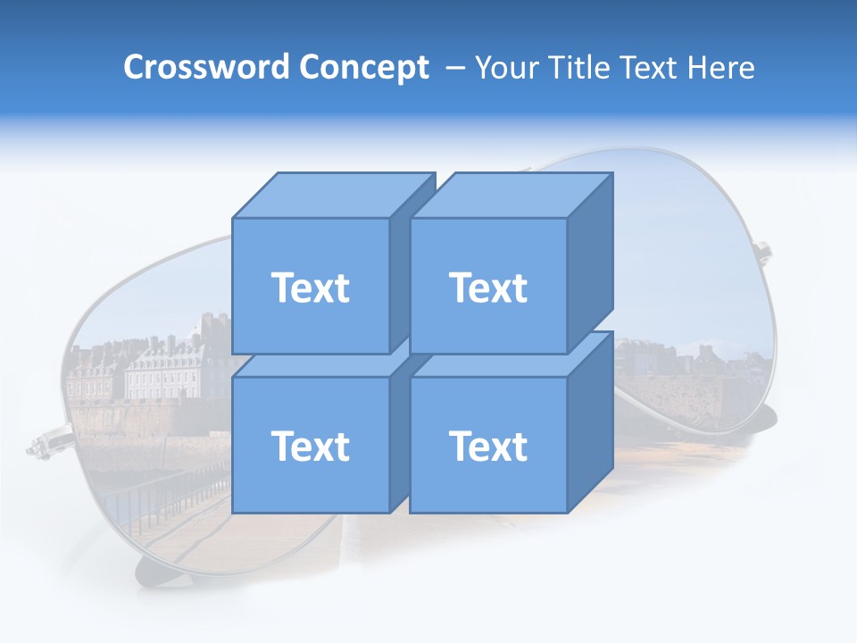 Paesaggio Cittadina Vacanza PowerPoint Template
