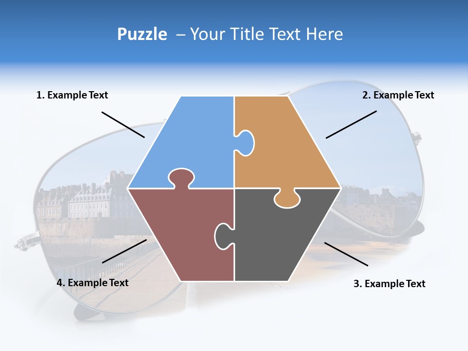 Paesaggio Cittadina Vacanza PowerPoint Template