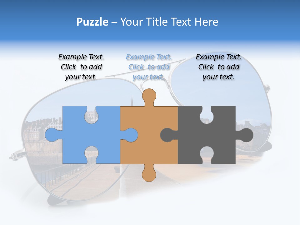 Paesaggio Cittadina Vacanza PowerPoint Template