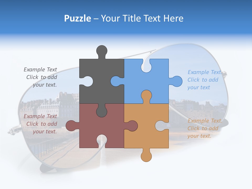 Paesaggio Cittadina Vacanza PowerPoint Template