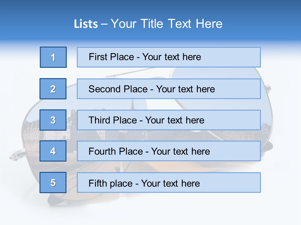 Paesaggio Cittadina Vacanza PowerPoint Template