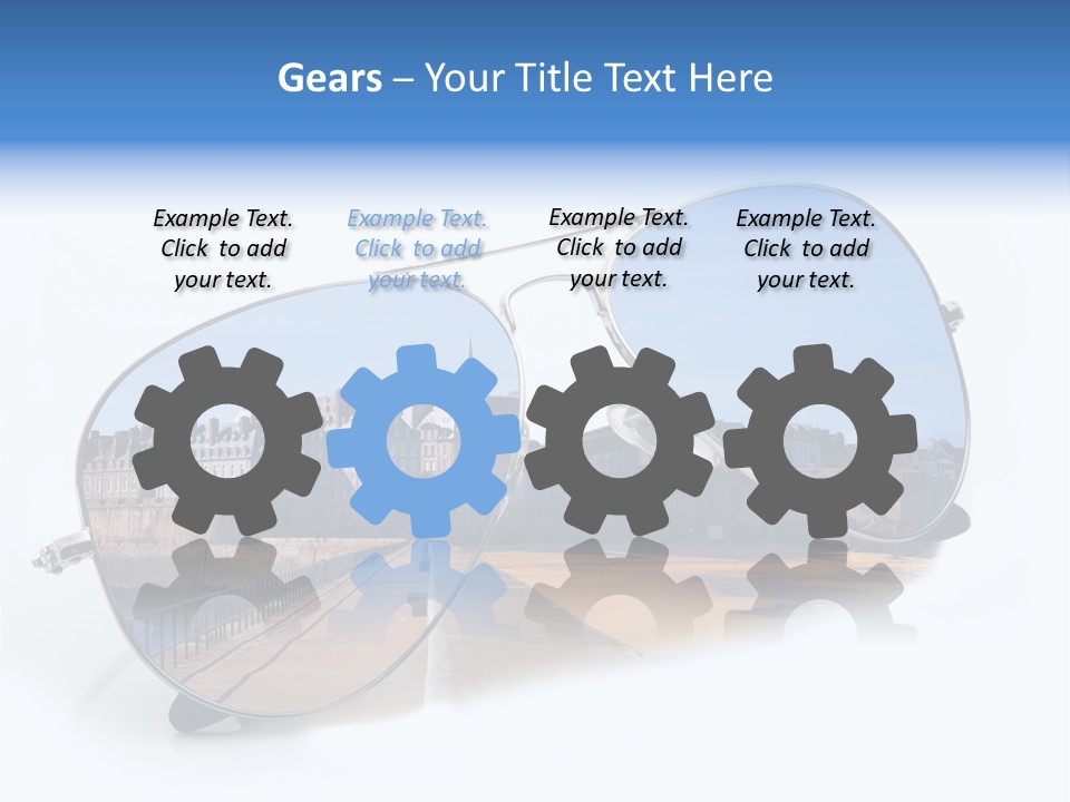 Paesaggio Cittadina Vacanza PowerPoint Template