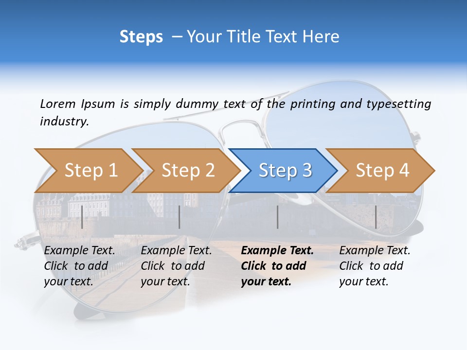 Paesaggio Cittadina Vacanza PowerPoint Template