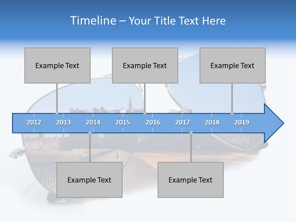 Paesaggio Cittadina Vacanza PowerPoint Template